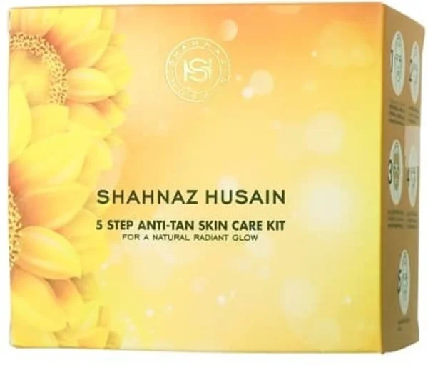 Shahnaz Husain 5 Step Anti-Tan Skin Care Facial Kit | 50g