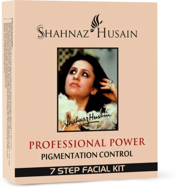 Shahnaz Husain Professional Power 7 Step Facial Kit for Glowing Skin, Anti-Aging & Deep Cleansing, 63g