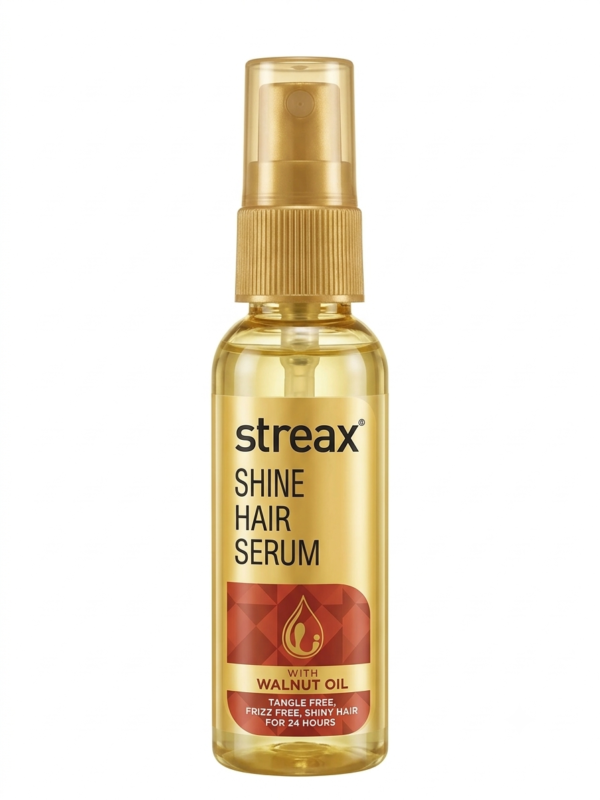 Streax Hair Serum With Walnut Oil For Dry & Frizzy Hair, For Women & Men (90ML)