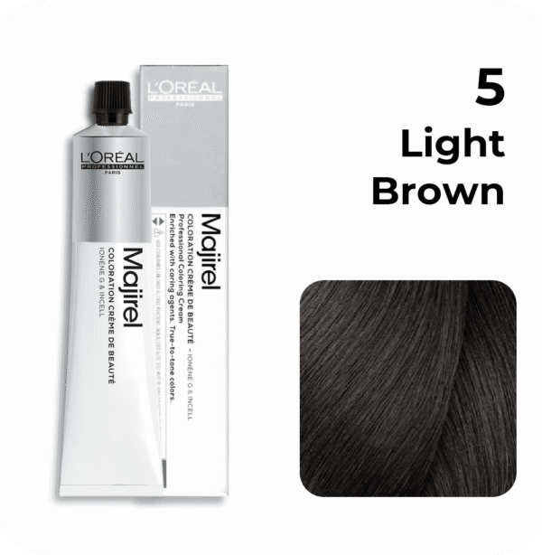 Loreal Professionnel Majirel Hair Color 5 Light Brown 100g