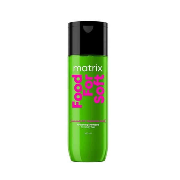 Matrix Food For Soft Hydrating Shampoo for Dry, Brittle Hair | 5x More Hydration |3 Days Of Softness| With Avocado Oil & Hyaluronic Acid 200ml