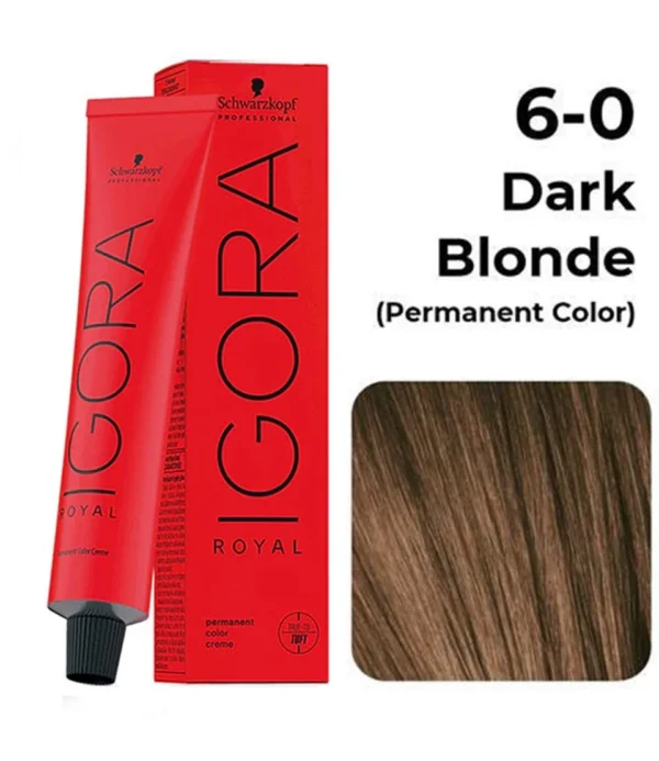Schwarzkopf Professional Igora Royal Permanent Color Creme (6-0 Dark Blonde Natural) (60 ml)