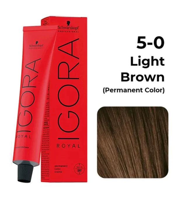 Schwarzkopf Professional Igora Royal Permanent Color Creme (5-0 Light Brown)