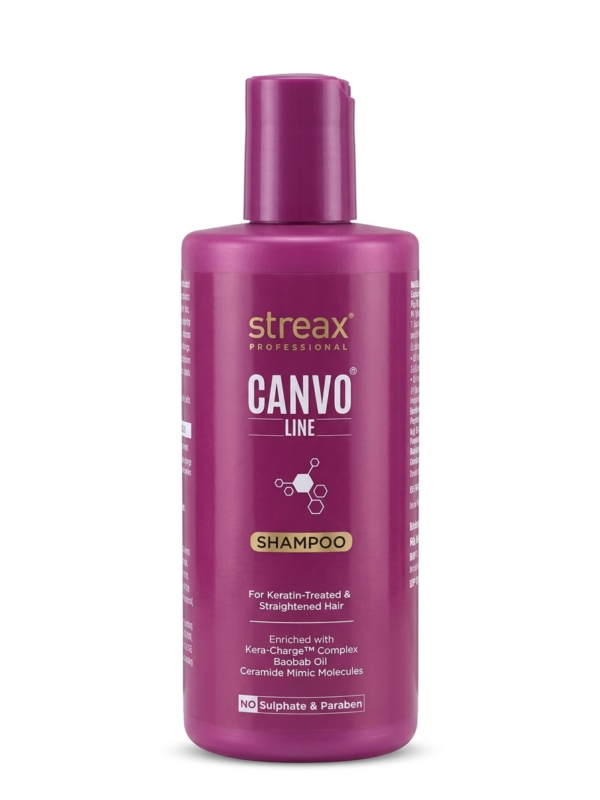 Streax Professional Canvoline Shampoo for Chemically Treated & Damaged Hair (300ml)