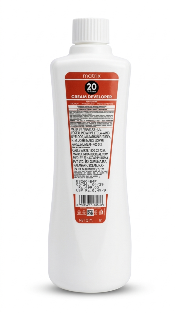 Matrix Oxydant Cream Developer 6% 20 Vol (1000ml)
