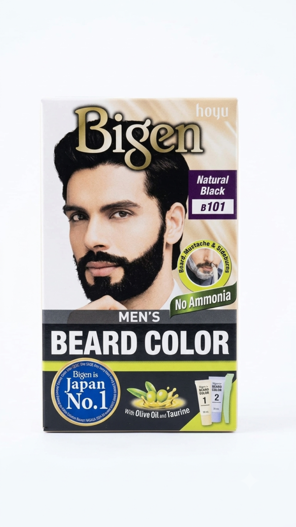 Bigen Men's Beard Color - Natural Black B101 (40g)